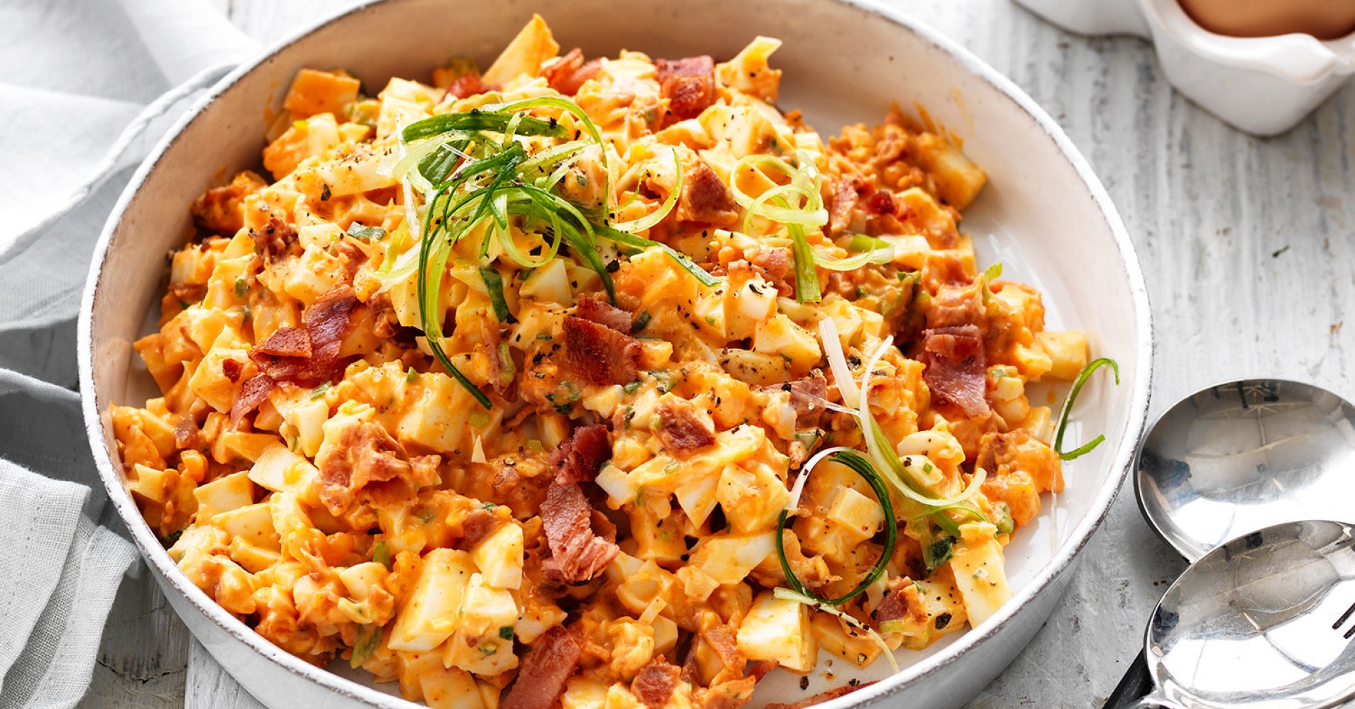 Spicy Sriracha Egg Salad Recipe | myfoodbook